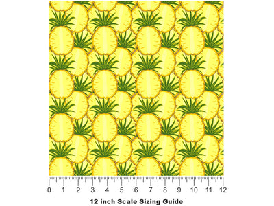 Australian Queen Fruit Vinyl Film Pattern Size 12 inch Scale~Rwraps Australian Queen Fruit Sizing Chart~2