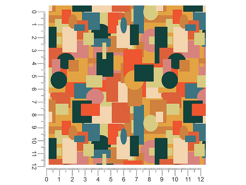 autumn abstractions mosaic 1ft x 1ft Craft Sheets