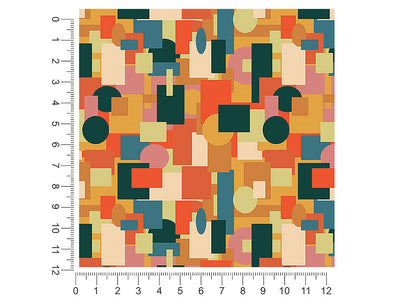 autumn abstractions mosaic 1ft x 1ft Craft Sheets