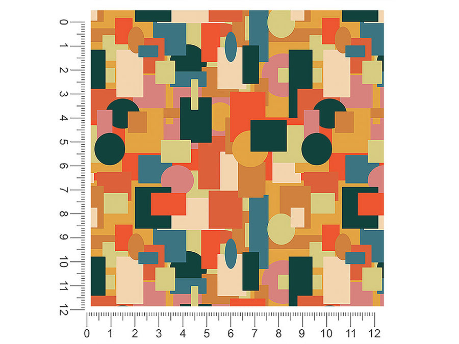 autumn abstractions mosaic 1ft x 1ft Craft Sheets