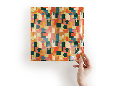 autumn abstractions mosaic Craft Sheets