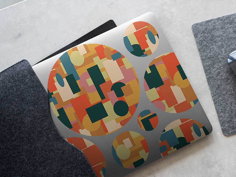 autumn abstractions mosaic DIY Laptop Stickers