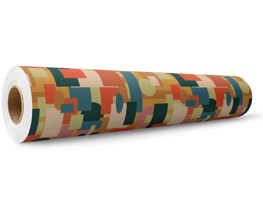 Autumn Abstractions Mosaic Wrap Film Wholesale Roll~Rwraps Series 914 Digitally Printed Vinyl Roll~5