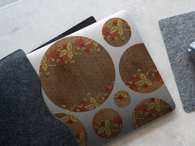 autumn embroidery gothic DIY Laptop Stickers