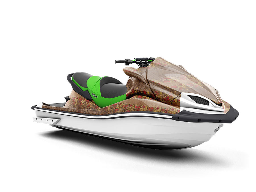Autumn Embroidery Gothic Jet Ski Vinyl Customized Wrap