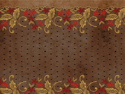 Autumn Embroidery Gothic Vinyl Wrap Pattern~Rwraps Series 914 Digitally Printed Vinyl Wrap~0