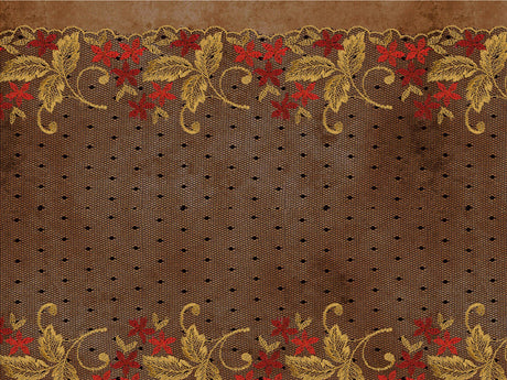 Autumn Embroidery Gothic Vinyl Wrap Pattern~Rwraps Series 914 Digitally Printed Vinyl Wrap~0