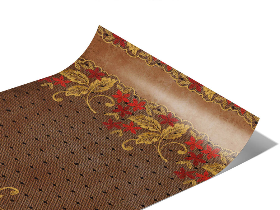 Autumn Embroidery Gothic Vinyl Wraps~Rwraps Series 914 Digitally Printed Vinyl Wrap~0