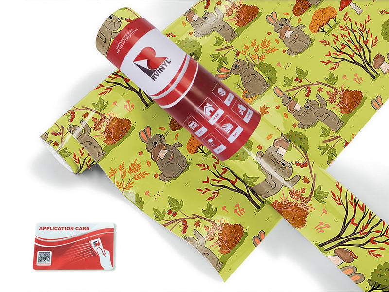 autumn foraging animal Craft Vinyl Roll