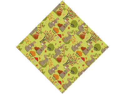Autumn Foraging Animal Vinyl Wrap Pattern