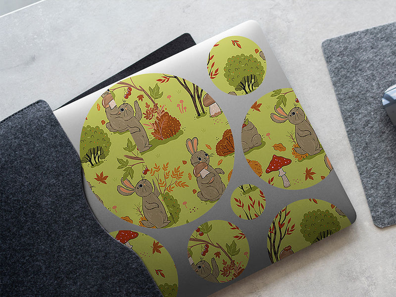 autumn foraging animal DIY Laptop Stickers