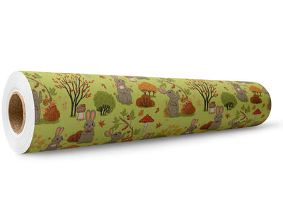 Autumn Foraging Animal Wrap Film Wholesale Roll~Rwraps Series 914 Digitally Printed Vinyl Roll~5