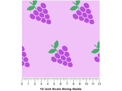 Autumn Royal Fruit Vinyl Film Pattern Size 12 inch Scale~Rwraps Autumn Royal Fruit Sizing Chart~2