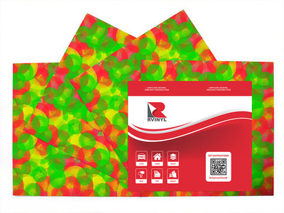 autumn spots tie dye Craft Vinyl Sheet Pack