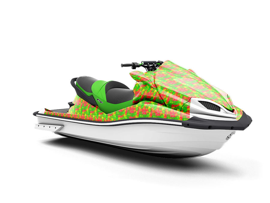 Autumn Spots Tie Dye Jet Ski Vinyl Customized Wrap