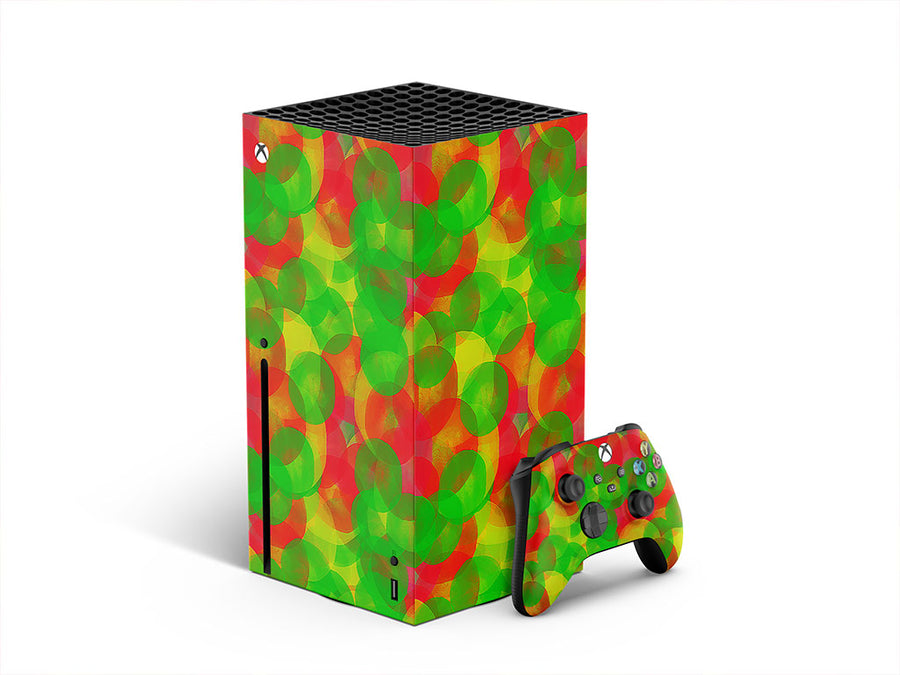 autumn spots tie dye XBOX DIY Decal
