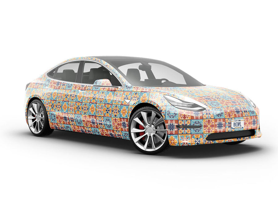 Autumn Tile Vehicle Vinyl Wrap