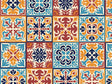 Autumn Tile Vinyl Wrap Pattern~Rwraps Series 914 Digitally Printed Vinyl Wrap~0