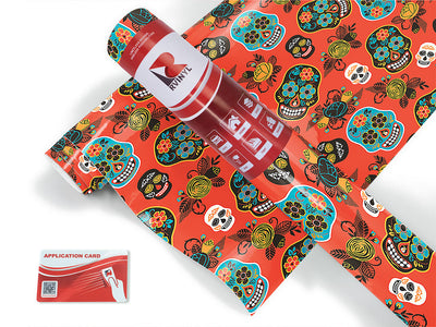 autumnal calaveras day of the dead Craft Vinyl Roll