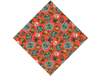 Autumnal Calaveras Day of the Dead Vinyl Wrap Pattern