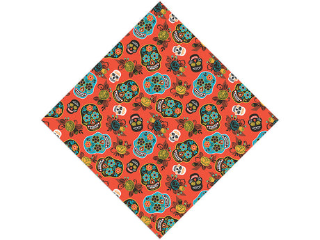 Autumnal Calaveras Day of the Dead Vinyl Wrap Pattern