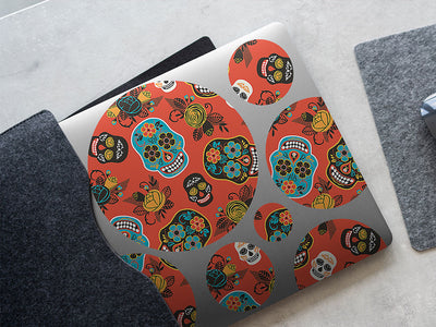 autumnal calaveras day of the dead DIY Laptop Stickers
