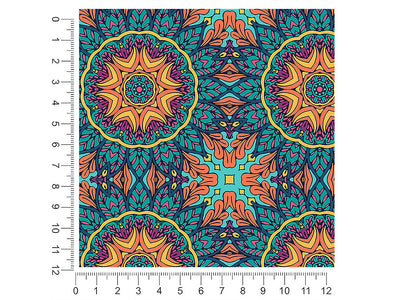 autumnal ferns mandala 1ft x 1ft Craft Sheets