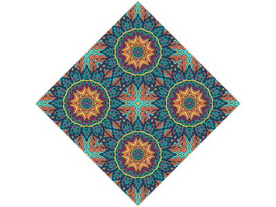 Autumnal Ferns Mandala Vinyl Wrap Pattern