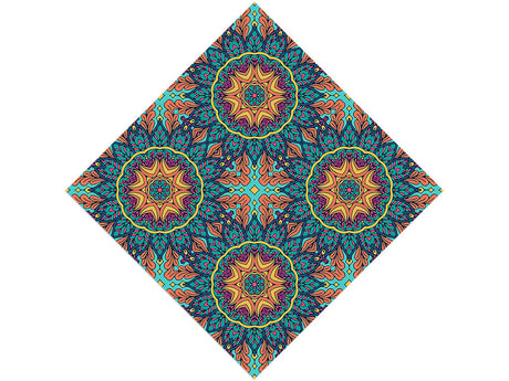 Autumnal Ferns Mandala Vinyl Wrap Pattern