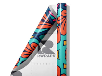 Autumnal Ferns Mandala Wrap Film Sheets~Rwraps Series 914 Autumnal Ferns Mandala Scrolled Sheet~3
