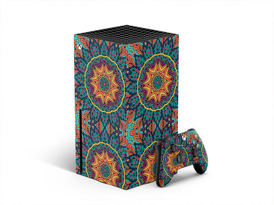 autumnal ferns mandala XBOX DIY Decal