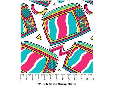 AV Input Gaming Vinyl Film Pattern Size 12 inch Scale~Rwraps AV Input Gaming Sizing Chart~2