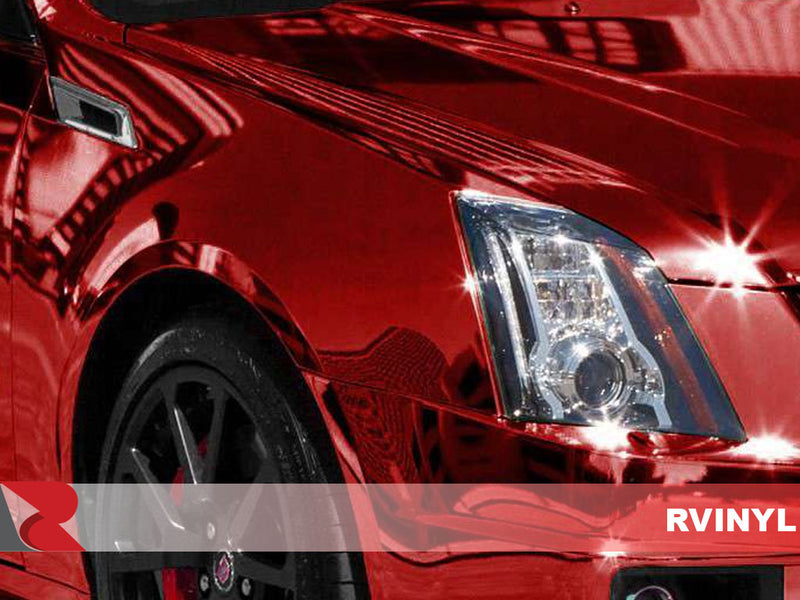 Avery Red Conform Chrome Wrapped Cadillac CTS
