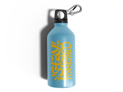 Avery HP750 Primrose Yellow Water Bottle DIY Stickers