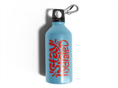 Avery HP750 Tangerine Water Bottle DIY Stickers