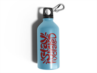 Avery HP750 Fire Red Water Bottle DIY Stickers