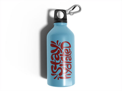 Avery HP750 Dark Red Water Bottle DIY Stickers