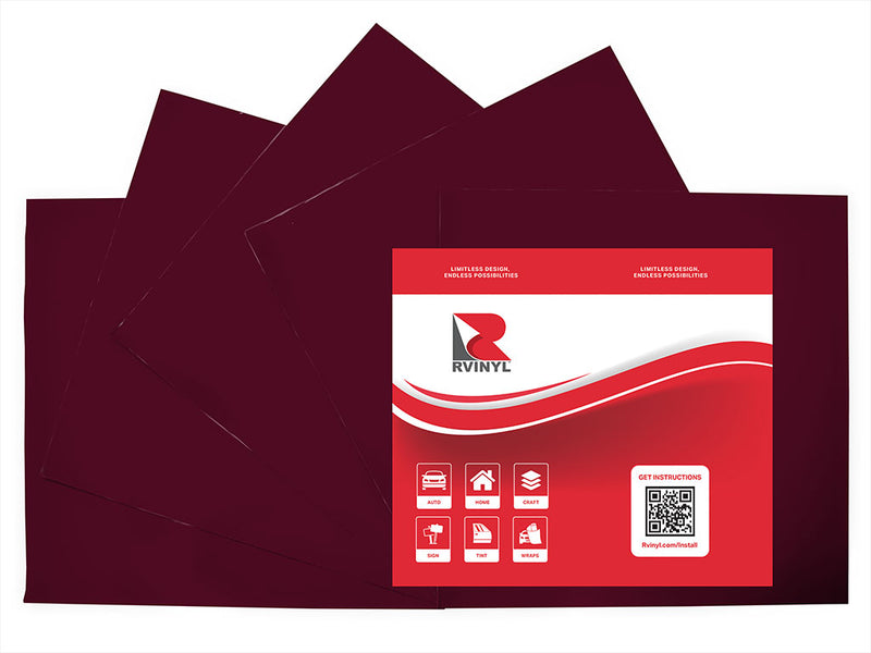 Avery HP750 Burgundy Maroon Craft Vinyl Sheet Pack