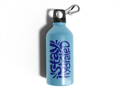 Avery HP750 Blue Pantone 286 C Water Bottle DIY Stickers