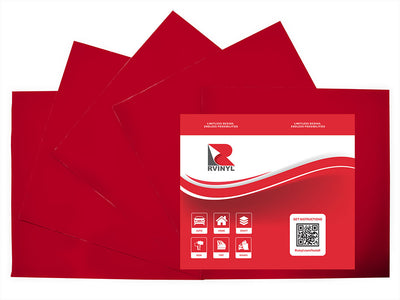 Avery PC500 Cardinal Red Craft Vinyl Sheet Pack