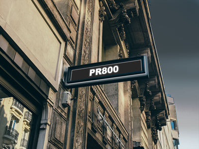 Avery PR800 Black Translucent Sign