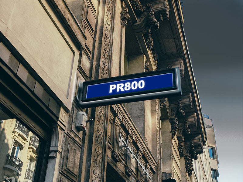 Avery PR800 Royal Blue Translucent Sign