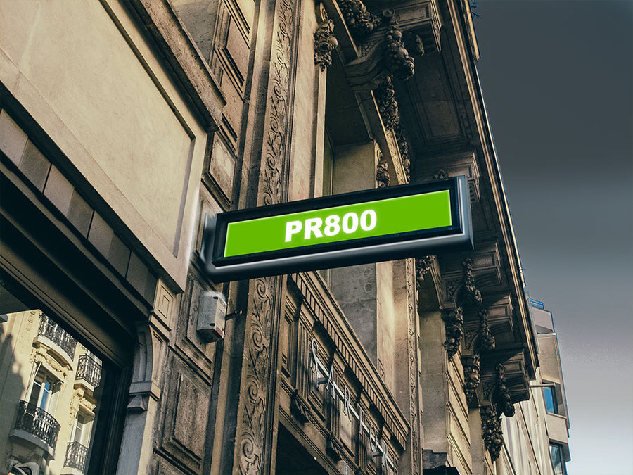 Avery PR800 Green Yellow Translucent Sign
