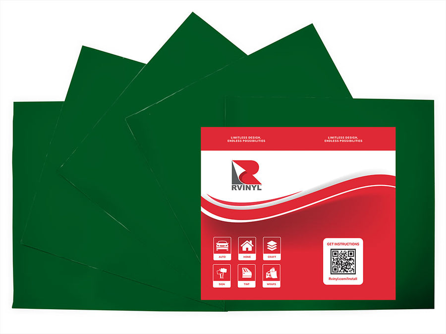 Avery PR800 Medium Green Translucent Craft Vinyl Sheet Pack