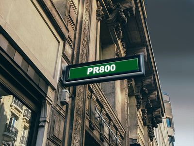 Avery PR800 Medium Green Translucent Sign