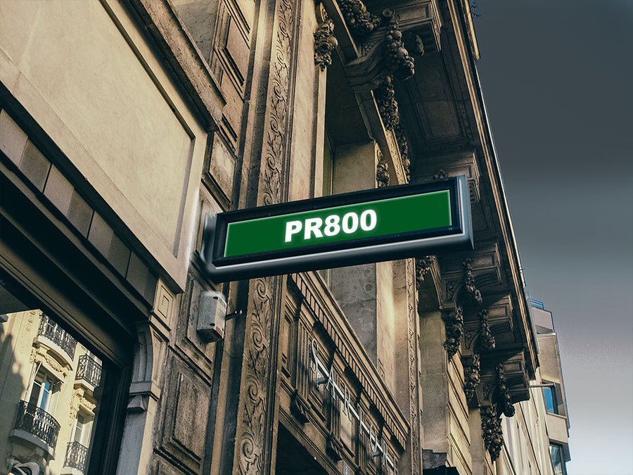 Avery PR800 Medium Green Translucent Sign