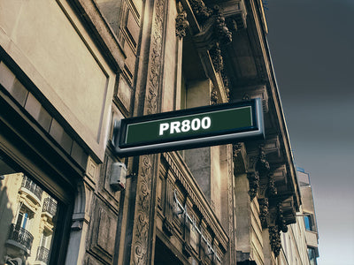 Avery PR800 Bottle Green Translucent Sign