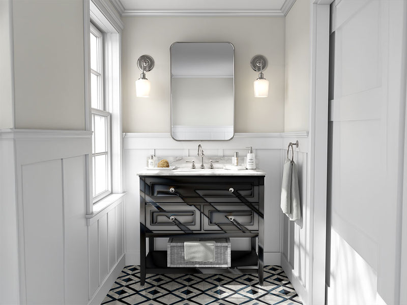 Avery Dennison SF 100 Black Chrome DIY Bathroom Cabinet Wraps