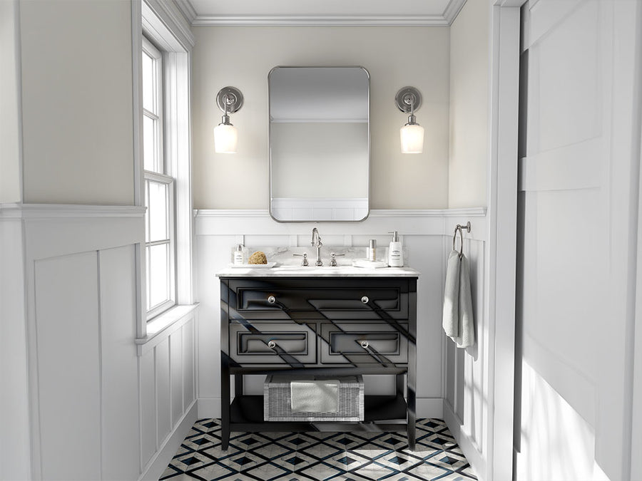 Avery Dennison SF 100 Black Chrome DIY Bathroom Cabinet Wraps
