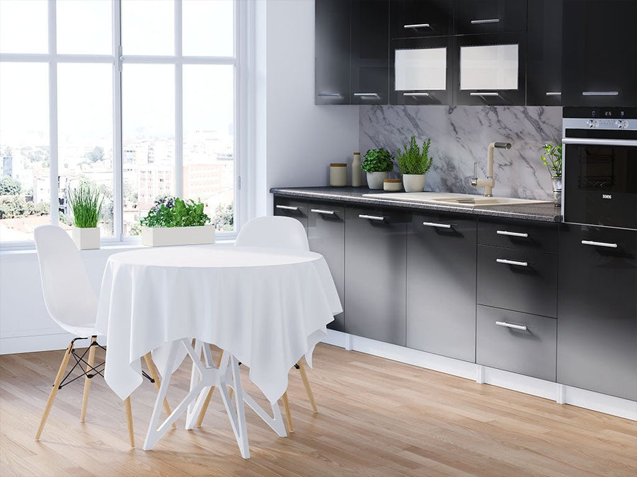 Avery Dennison SF 100 Black Chrome DIY Kitchen Cabinet Wraps
